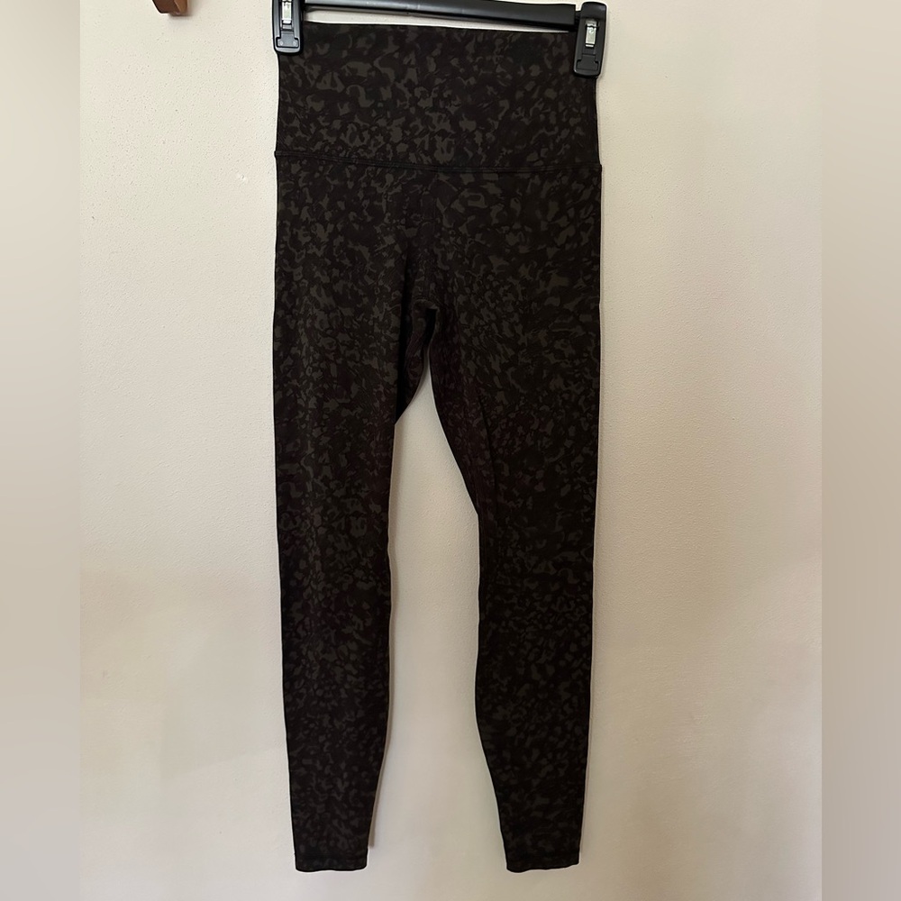 lululemon athletica Black Patterned Leggings